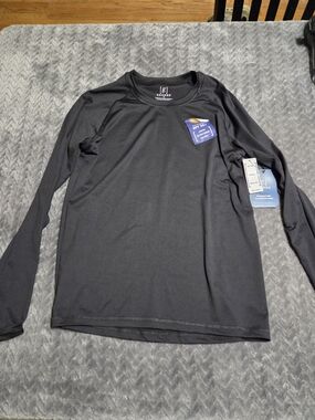 George Men's Long Sleeve Black Sun Shirt